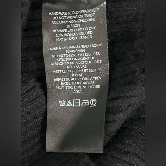 Maeve by Anthropologie Black and White Striped Sleeve sweater Top XSP - Picture 10 of 10